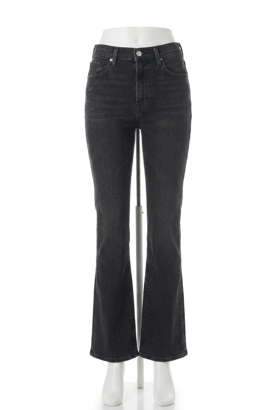 NEW AGOLDE nico boot cut denim jeans in black